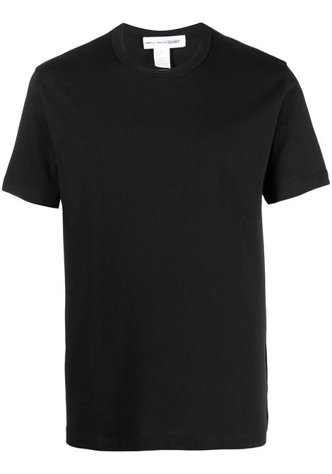 crewneck t-shirt man black COMME DES GARÇONS SHIRT | FZ-T002-PER1